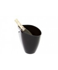 Acrylic ice bucket 1 bottle black KO