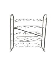 Metal wine rack for 25 bottles