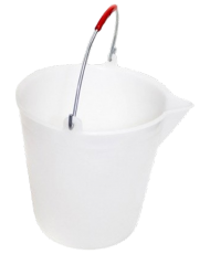 Plastic bucket 17L with handle