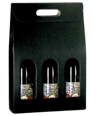 Maleta negra con ventana...