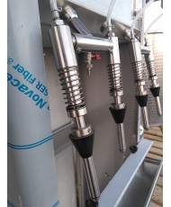 High semiautomatic stainless steel filler 4 spouts