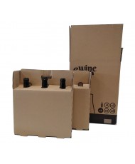 6 vertical bottle box + 2 ACC. "SAICA" E-Commerce