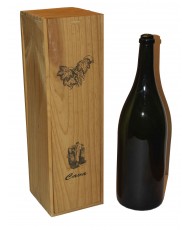 Caja madera 1 botella cava geroboham (3L) impresión "Cava"