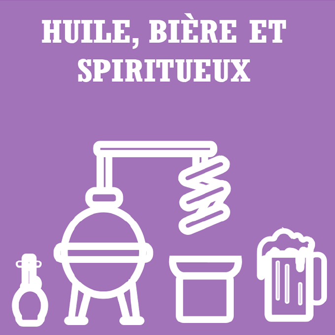 Huile biere spiritueux